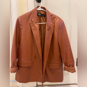 Lather oversized brown blazer